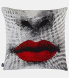 Fornasetti Kiss jacquard cushion