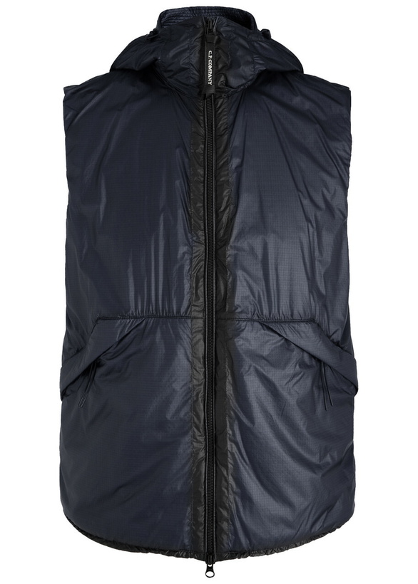 Photo: C.P. Company Nada Goggle Shell Gilet Blue
