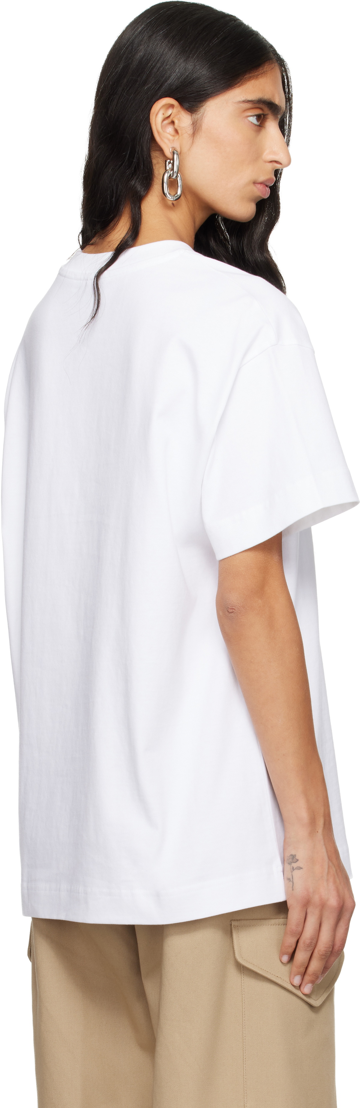 Givenchy White 'Givenchy Paris' Boxy Fit T-shirt