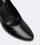 JUDE Jerry snake-effect leather pumps