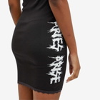 Aries Women's Hardcore Lace Trim Vest Dress in Black