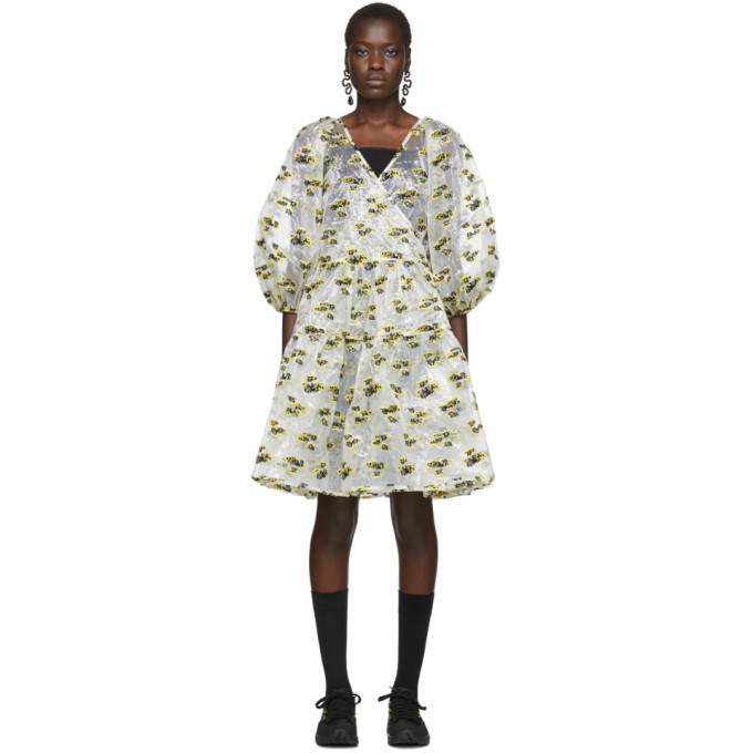 Cecilie Bahnsen Transparent and Yellow Regitze Dress Cecilie