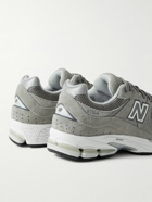 New Balance - 2002R Leather-Trimmed Suede and Mesh Sneakers - Gray