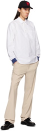 Noah White Pullover Shirt