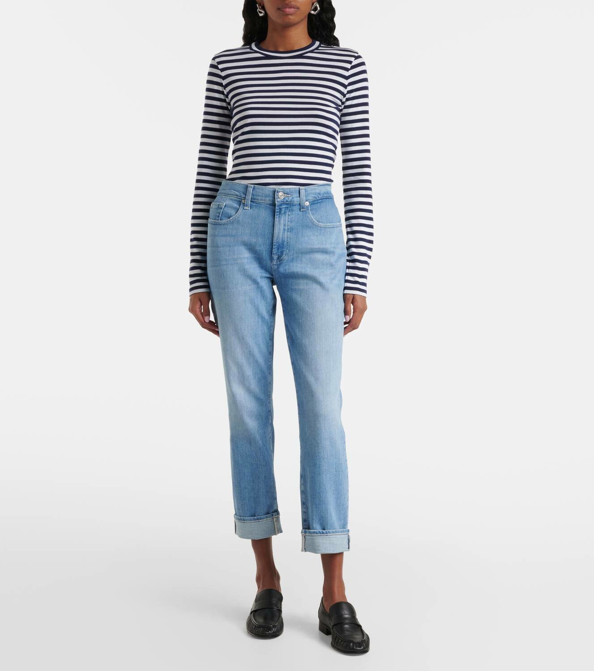 7 For All Mankind Mid-rise skinny jeans