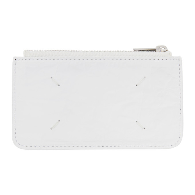 Photo: Maison Margiela Black and White Crinkled Zippered Wallet