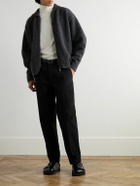 LE 17 SEPTEMBRE - Knitted Zip-Up Cardigan - Gray