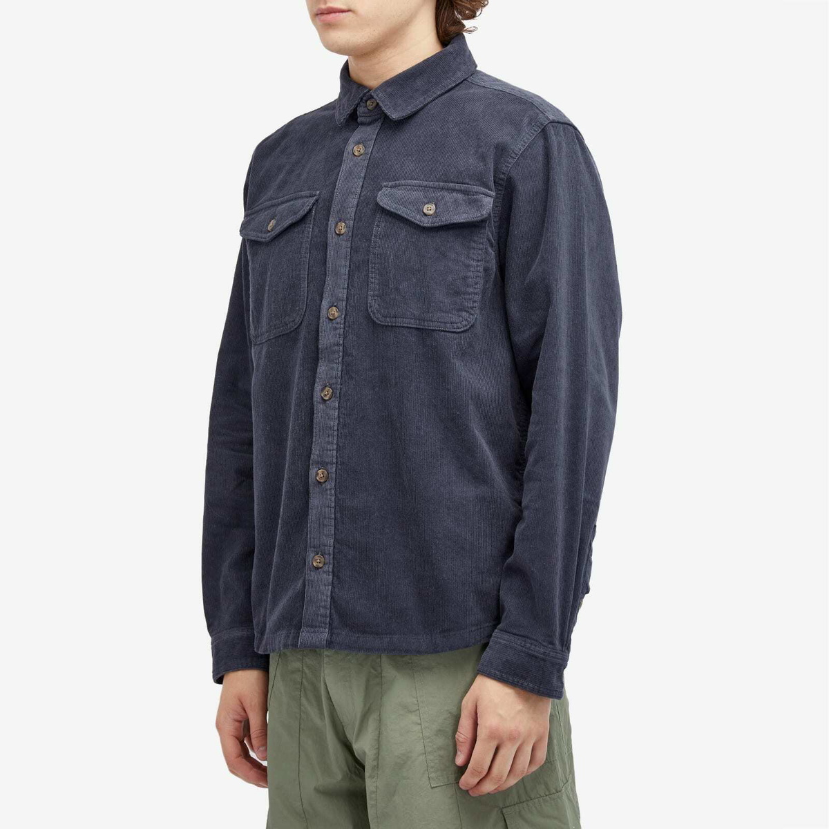 Patagonia Men's Corduroy Overshirt in Smolder Blue