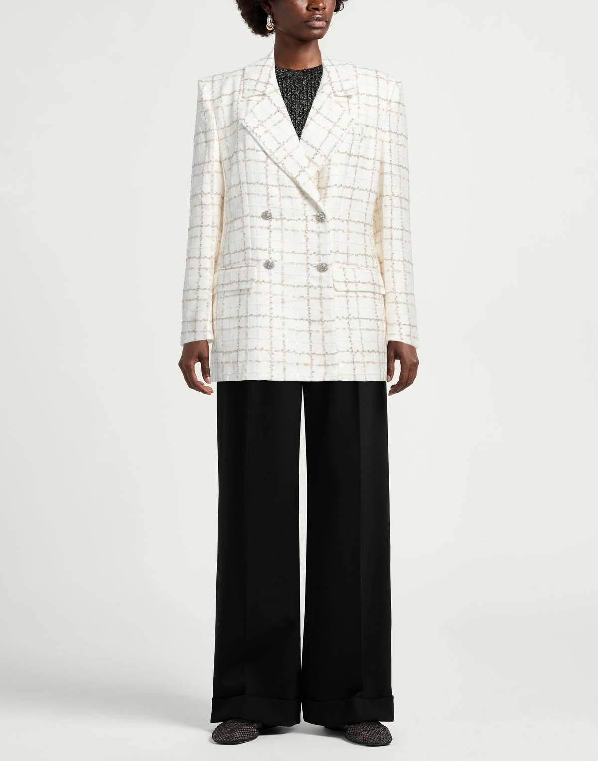 Alessandra Rich Womens Blazer in White