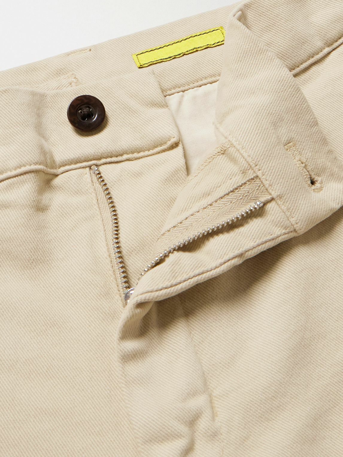 Portuguese Flannel - Labura Straight-Leg Cotton-Blend Twill Trousers - Neutrals