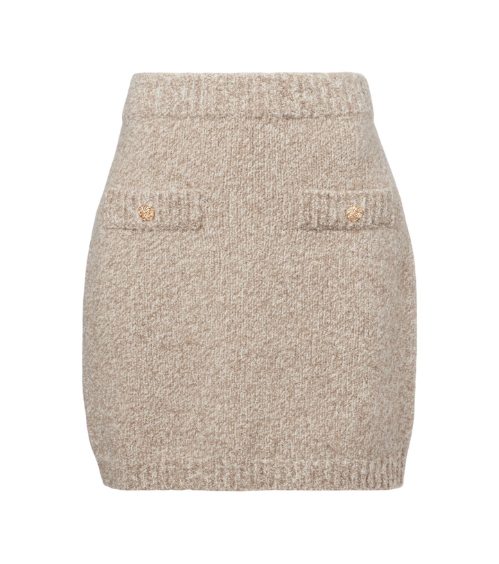 Photo: Jardin des Orangers Cashmere-blend miniskirt