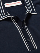 Orlebar Brown - Maurice Striped Cotton Polo Shirt - Blue