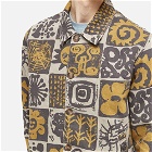 MCQ Men's Floral Tile Denim Jacket in Limestone