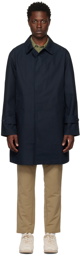 Nanamica Navy Soutien Collar Coat