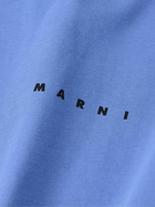 Marni - Logo-Print Cotton-Jersey T-Shirt - Blue