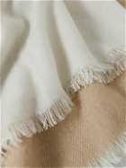 Johnstons of Elgin - Fringed Two-Tone Cashmere Scarf