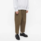 Beams Plus Men's 2 Pleat Chino in Olive