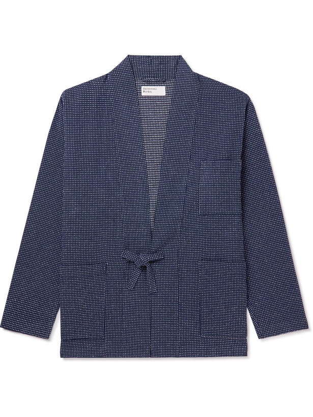 Photo: Universal Works - Yokohama Polka-Dot Cotton-Blend Jacket - Blue