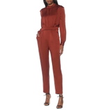 Veronica Beard Kavia satin crêpe jumpsuit