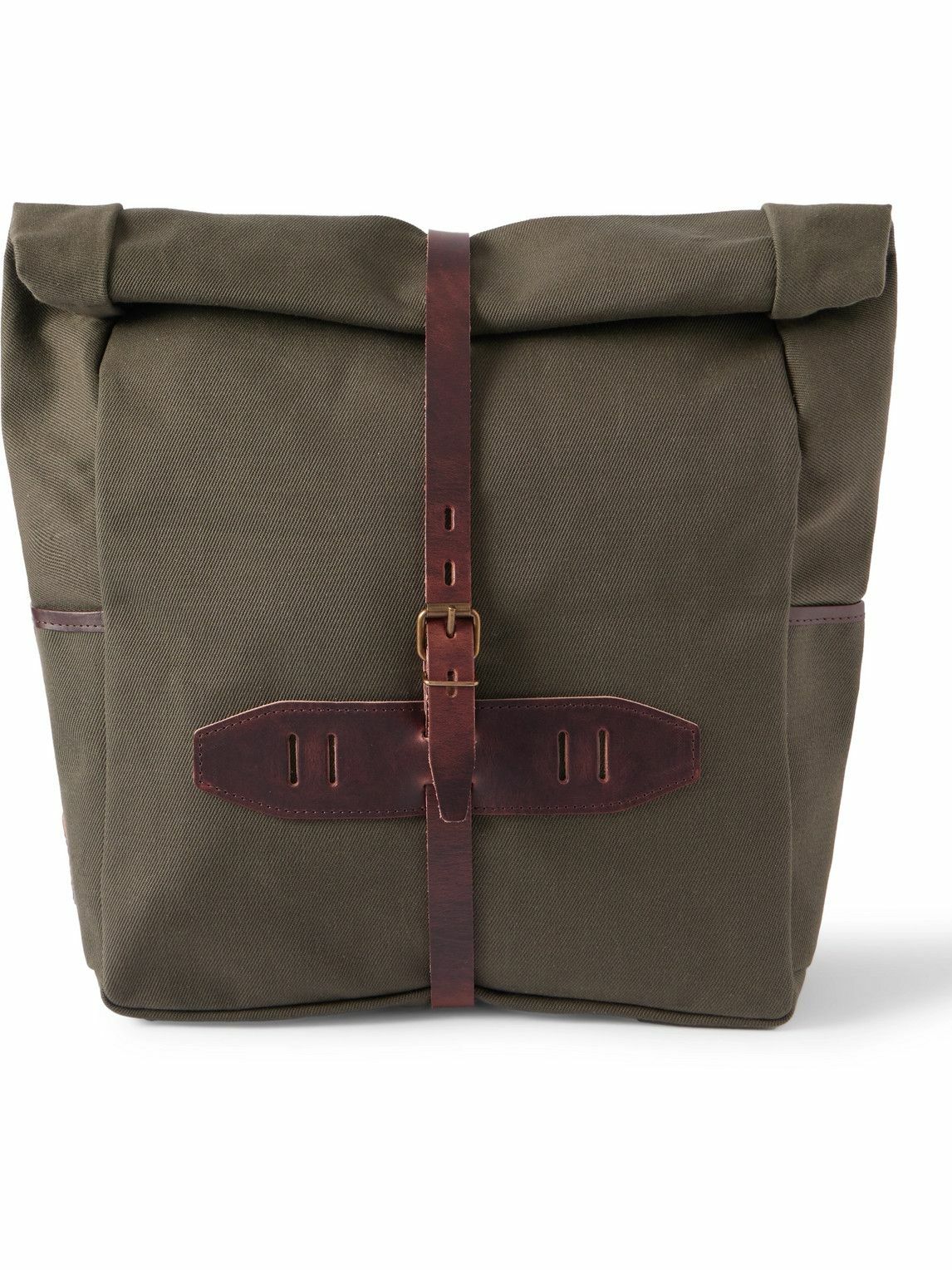 Bleu de Chauffe - Jamy Leather-Trimmed Canvas Backpack