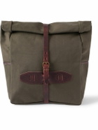 Bleu de Chauffe - Jamy Leather-Trimmed Canvas Backpack