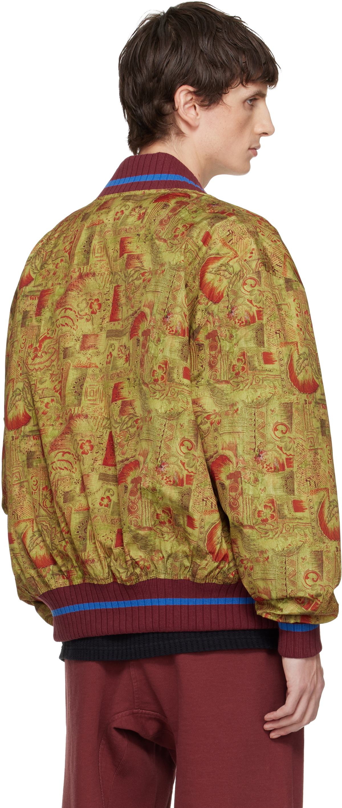 Vivienne Westwood Yellow Bernardo Reversible Bomber Jacket