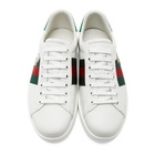 Gucci White Ace Low-Top Sneakers