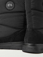 Canada Goose - Crofton Nubuck-Trimmed Quilted Shell Boots - Black