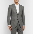 Beams F - Grey Slim-Fit Prince of Wales Checked Super 100s Wool Suit Jacket - Black