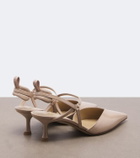 Fendi Very Colibrì patent leather slingback pumps