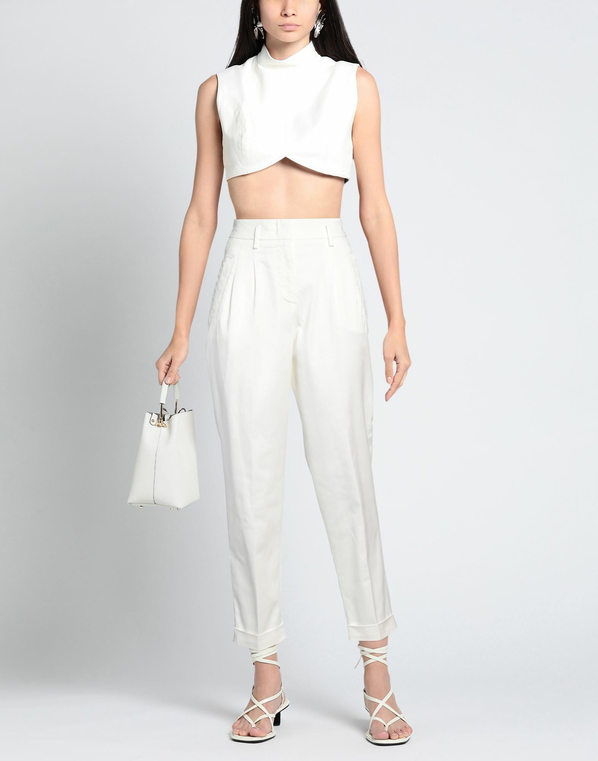 Peserico Womens Pants Ivory