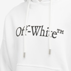 Off-White Men's Bookish Skate Popover Hoodie in White