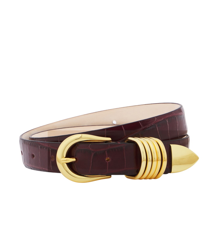 Photo: Déhanche Hollyhock croc-effect leather belt