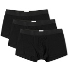 Sunspel Men's Cotton Trunks - 3-Pack in Black