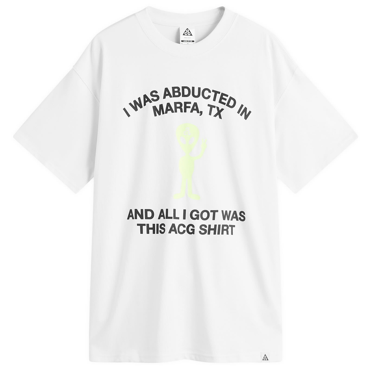 Nike Men's ACG Alien T-Shirt in Summit White