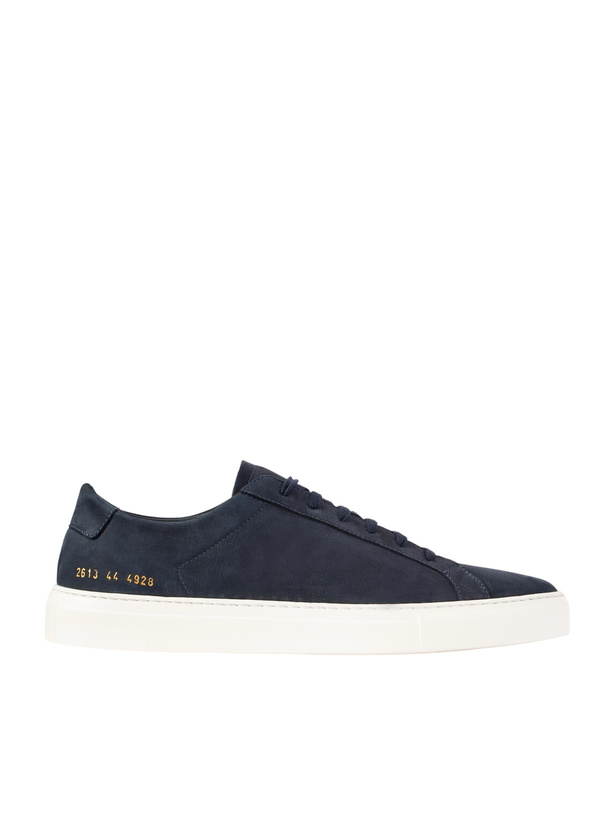 Photo: Common Projects - Achilles Nubuck Sneakers - Blue