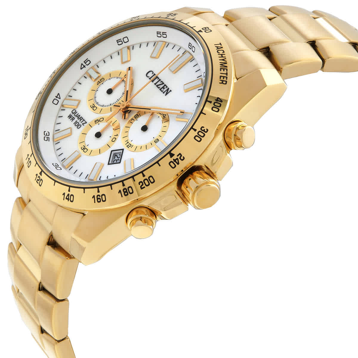 Citizen Chronograph Quartz White Dial Mens Watch AN8232-53A
