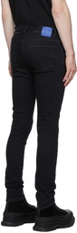 Marcelo Burlon County of Milan Black Slim Distressed Cross Jeans