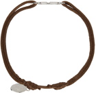 Valentino Garavani Brown V-Logo Bracelet