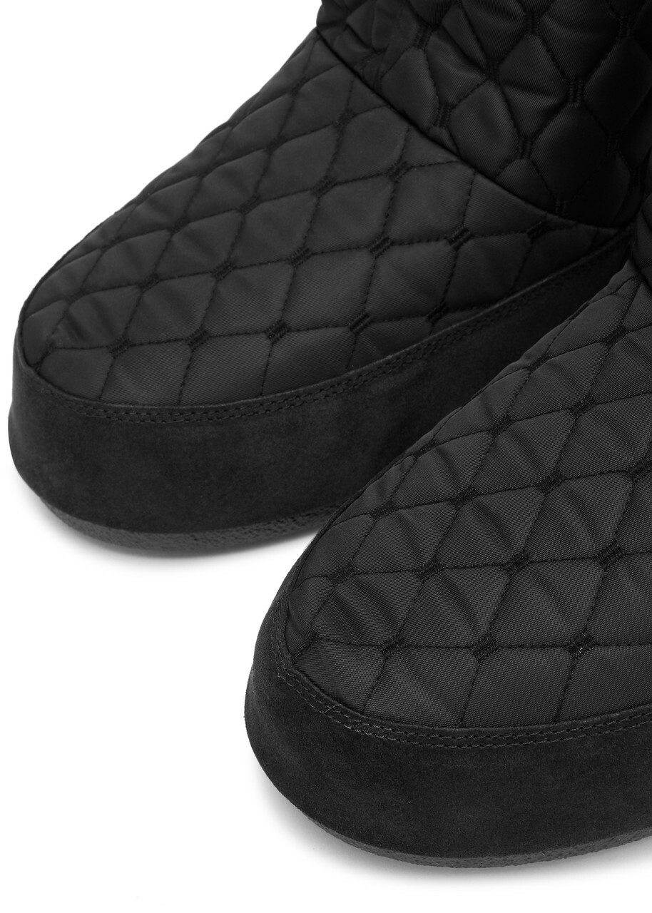 Moon Boot Icon Quilted Shell Snow Boots Black 3335 (IT33 35  display picture 3