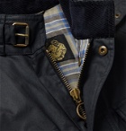 BELSTAFF - Trialmaster Logo-Appliquéd Belted Waxed-Cotton Jacket - Blue