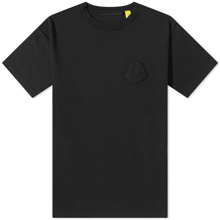 Photo: Moncler Men's Genius 1952 Tonal Patch Logo T-Shirt in Black