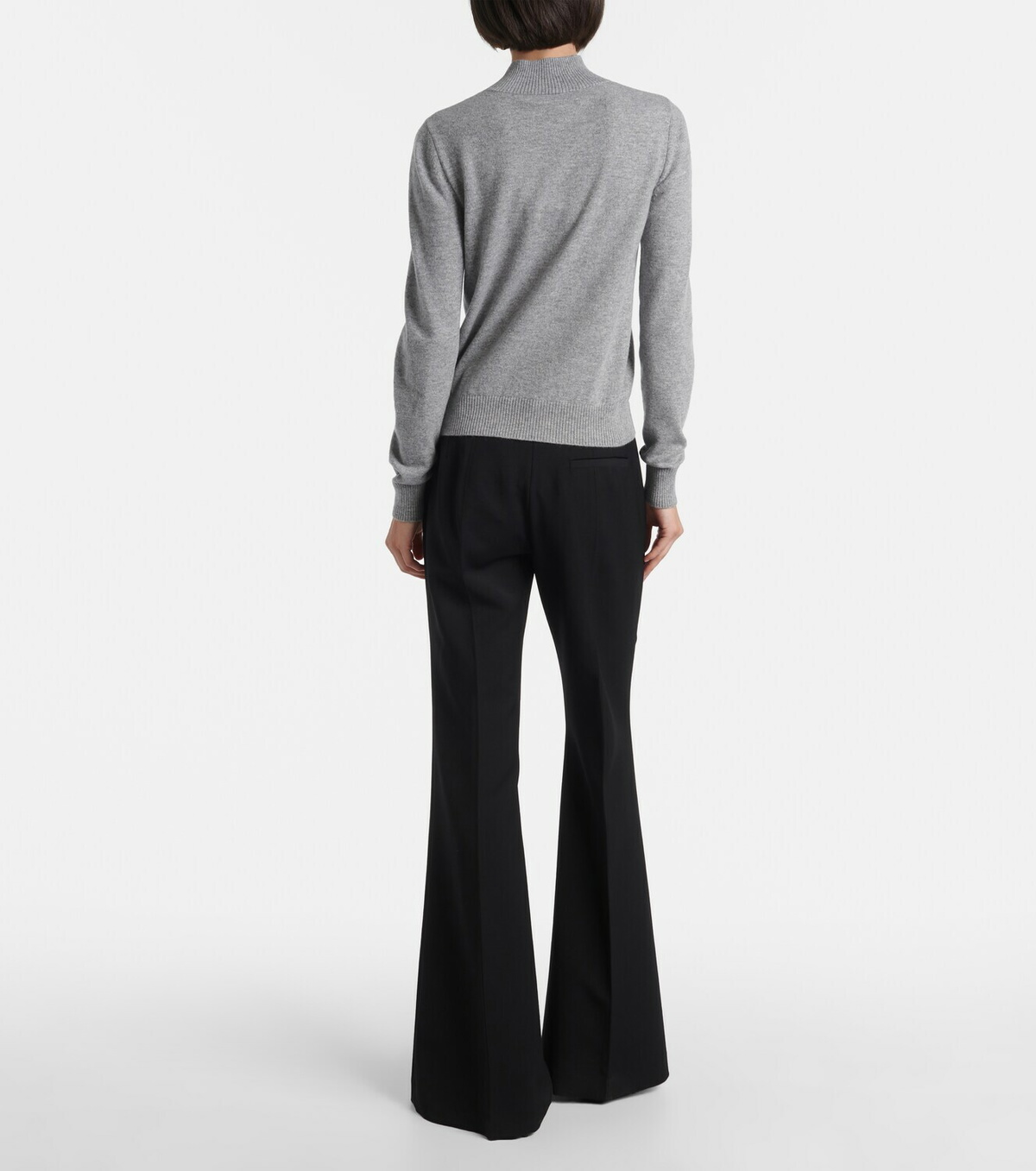 Oscar de la Renta Scarf-detail cashmere sweater