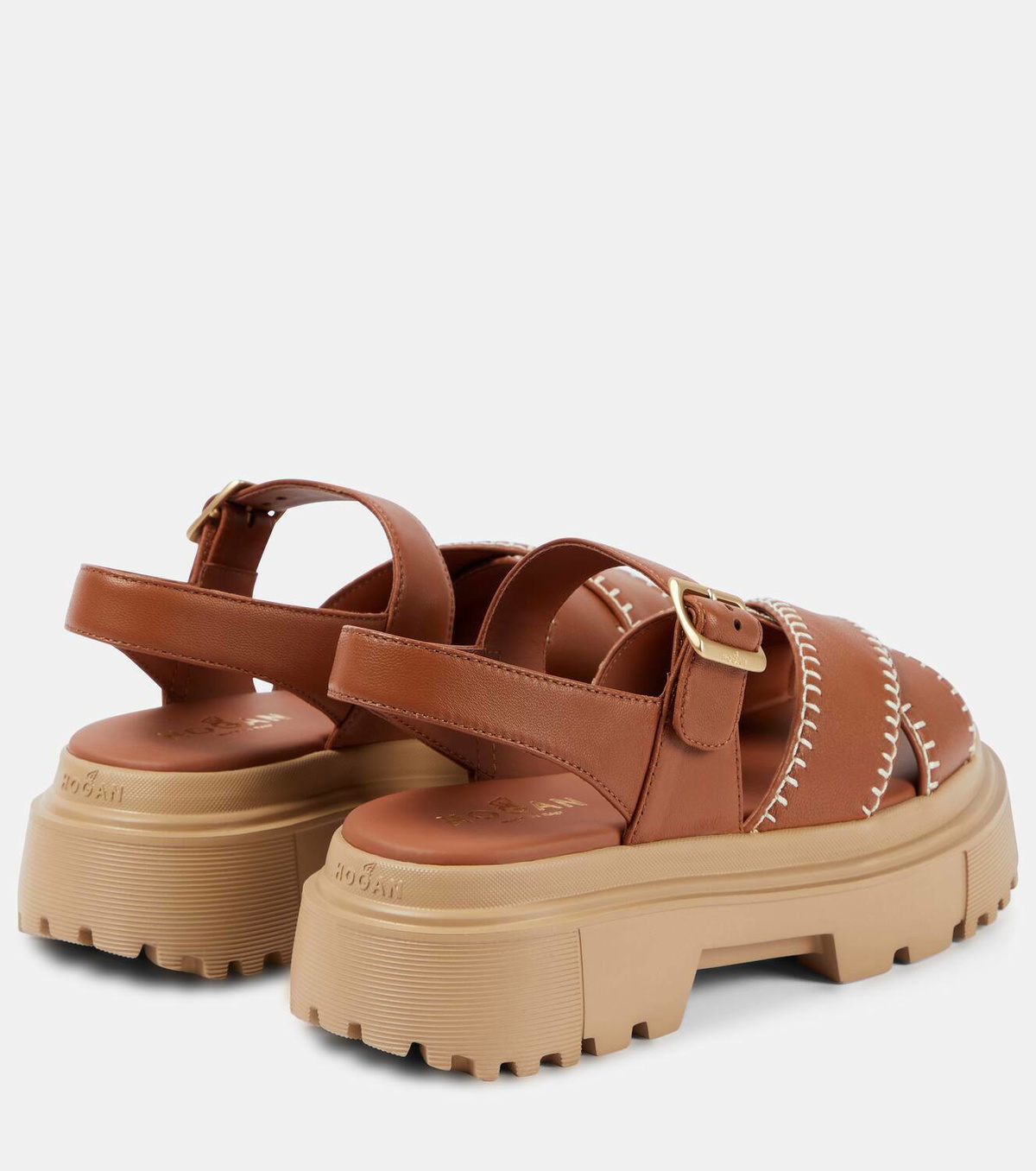 サンダル・ミュール Hogan Flat Sole Sandals With Wide Tassel-Adorned Strap Hogan Flat sandals for Women | Online Sale up to 82% off | Lyst