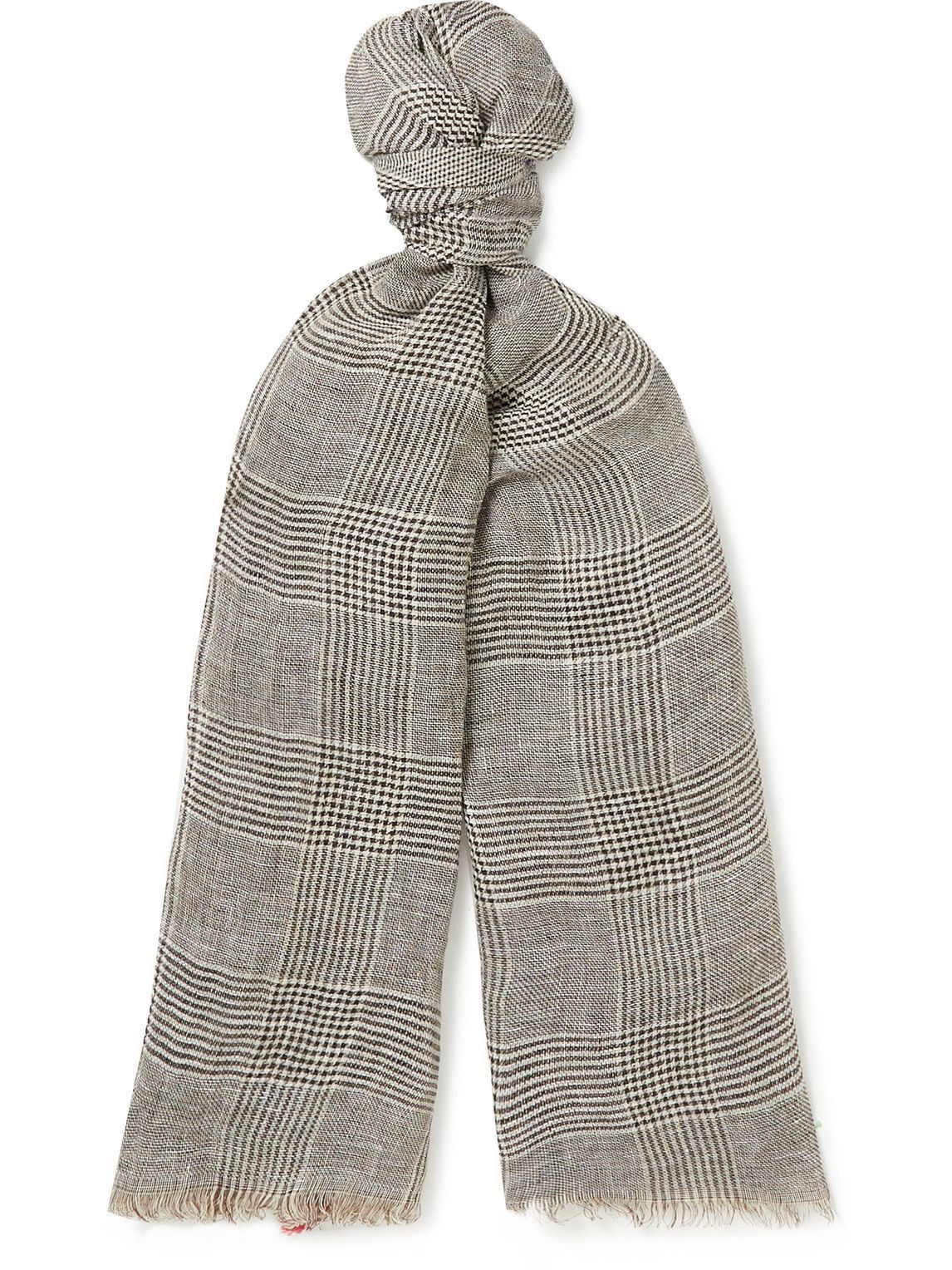 Brunello Cucinelli fringed-edge cashmere scarf - Grey