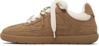GANNI Brown Recycled Suede Sneakers