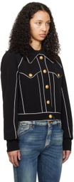 Balmain Black Piping Jacket