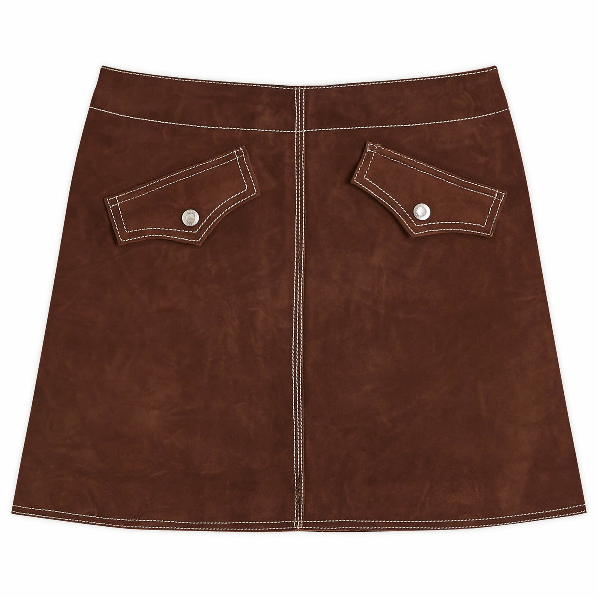Nudie Jeans Co Women's Elvy Western Suede Skirt in Bruno
