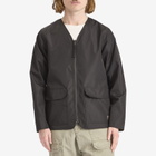 Taion Men's Military Reversible V-Neck Cardigan in Black