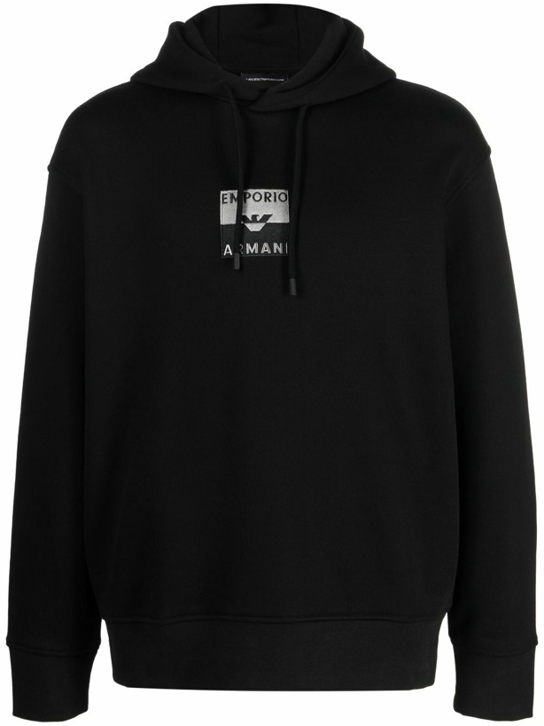 Photo: EMPORIO ARMANI - Logo Cotton Hoodie